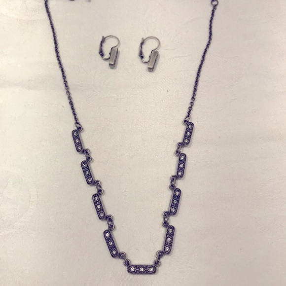 myka necklace with matching earrings - Picture 2 of 5